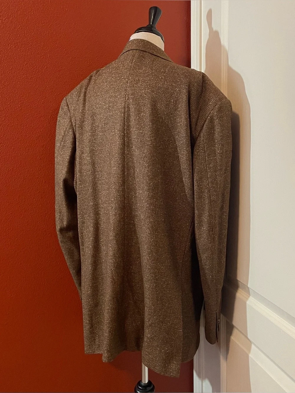 Canali Men’s Wool Linen Tweed Two Button Breathable Italian Sport Coat Blazer